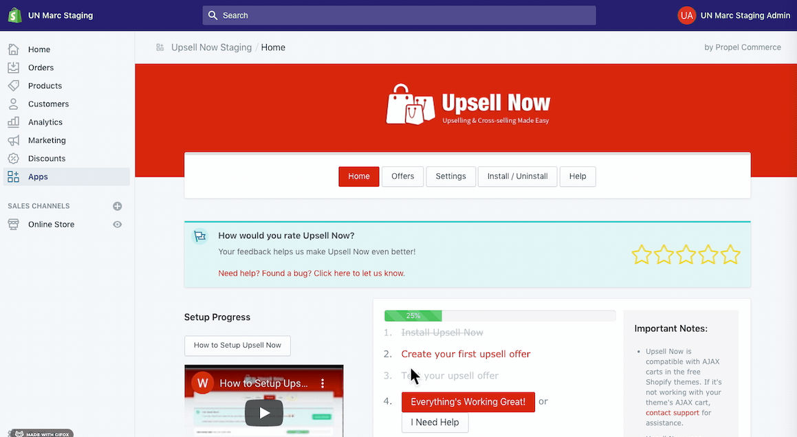 Shopify App Client Project